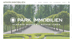 Desktop Screenshot of parkimmobilien.at